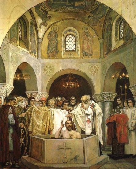 Viktor Vasnetsov Baptism of Saint Prince Vladimir 1890 oil painting picture